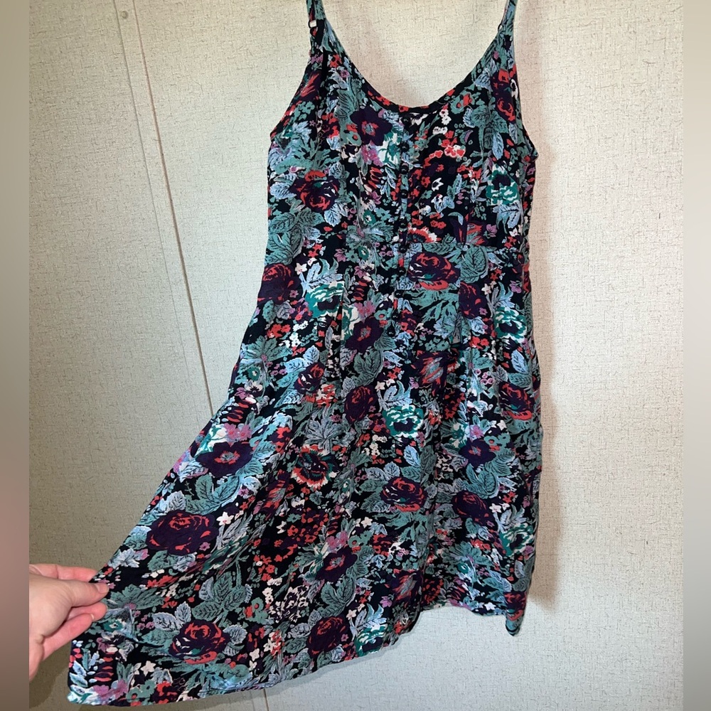 Floral Kimchi Blue Spaghetti Strap Sundress